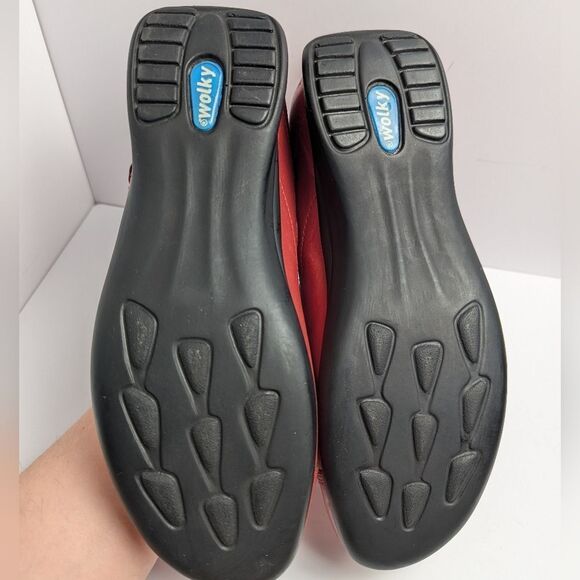 Wolky Passion Brick Rust Red Leather Mary Jane Flats Womens 38 EU 7/7.5 US - Picture 7 of 7